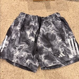 Adidas Marble Gray and White Shorts